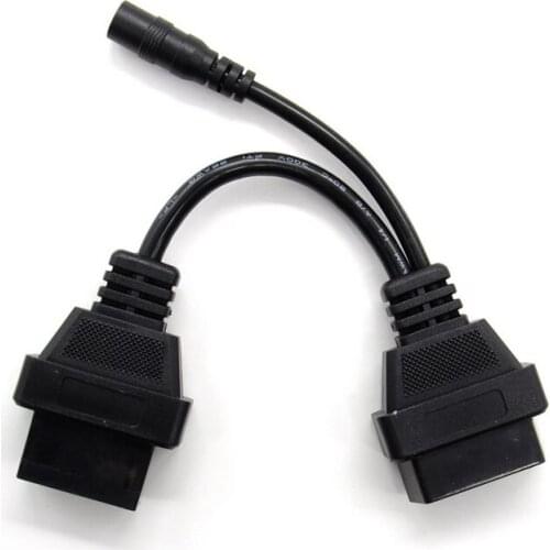 OBD 12 pin to 16pin OBD2 Diagnostic Adapter Cable for Mitsubishi