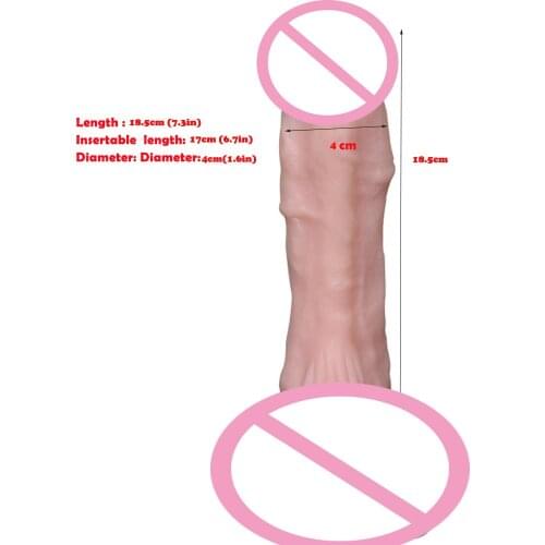 Dildos Realistic Big Flesh Sex Product For Women Dildo Flexible Huge Penis with Textured Shaft Strong Suction Cup Toy Discount