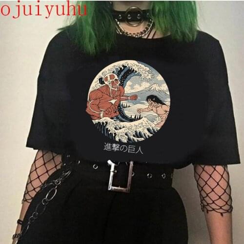 New Harajuku Attack on Titan Shingeki No Kyojin Cool Japanese Anime T-shirt Men Tshirt Manga Graphic T Shirt Top Male Female 90s