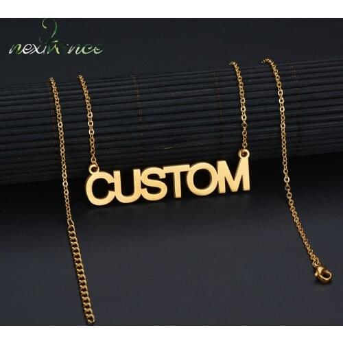Custom Necklace Top Quality stainless steel Personality Pendant for Women Lover Anniversary Gift