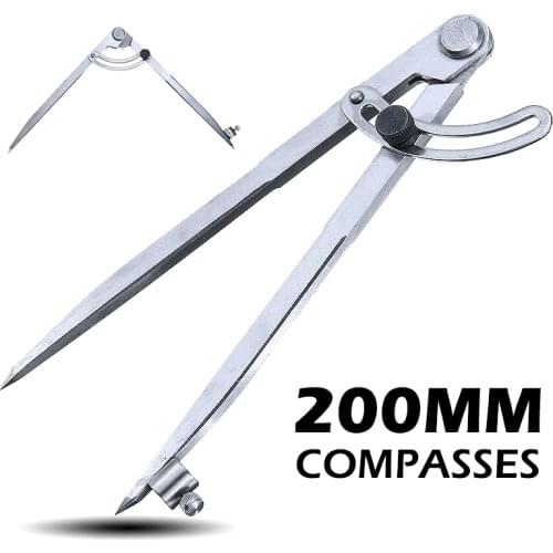 1pc Wing Pencil Divider 8 Inch Large Pencil For Home Supplies Compass Circle Leather Scratch Marking Wing Divider