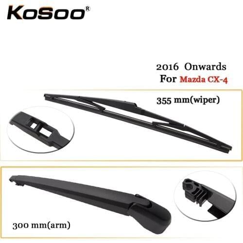 KOSOO Auto Rear Car Wiper Blade For Mazda CX-4 ,355mm 2016 Onwards Rear Window Windshield Wiper Blades Arm,Car Accessories