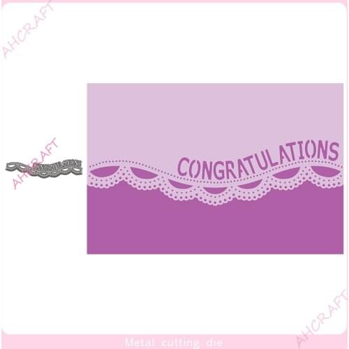 English words Lace Metal Cutting Dies for DIY Scrapbooking Photo Album Decorative Embossing Paper Card Crafts Die 2021
