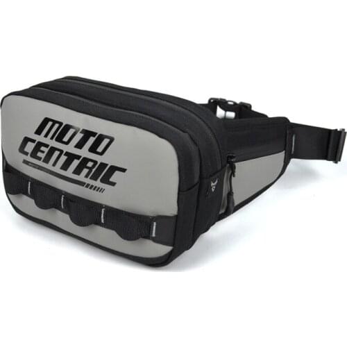 New Motorcycle Waist Bag Fashion Locomotive Grey For Men Motorcycle Bag Waterproof Chest Packages Unisex Belt Bag