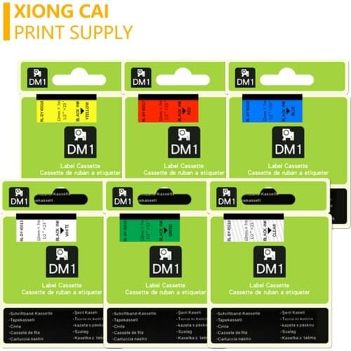 2020 new For Dymo Label 6Pack 45013 45017 Compatible for Dymo D112mm Label Tape Black on White Label Tapes Manager LM160 280 PNP