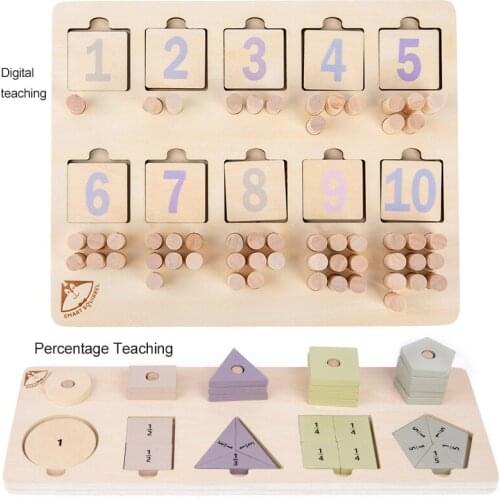 New Childrens Montessori Teaching Aids Geometries Panels Wooden Puzzles Matching Panels Educational Toys Brain Game For Baby