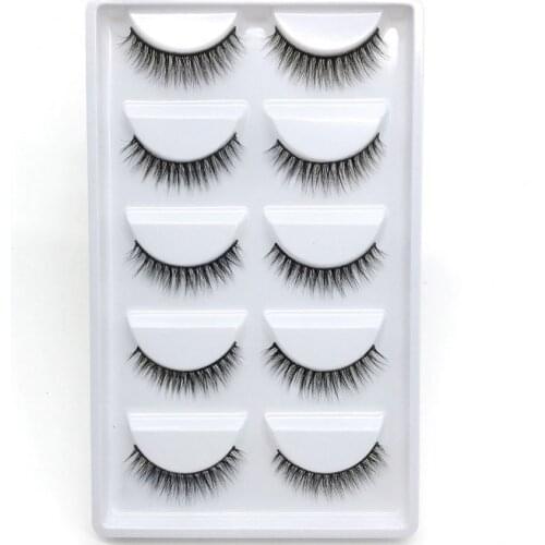 Wholesale 5 pairs 3D natural false eyelashes fake lashes makeup kit Mink Lashes extension mink eyelashes maquiagem