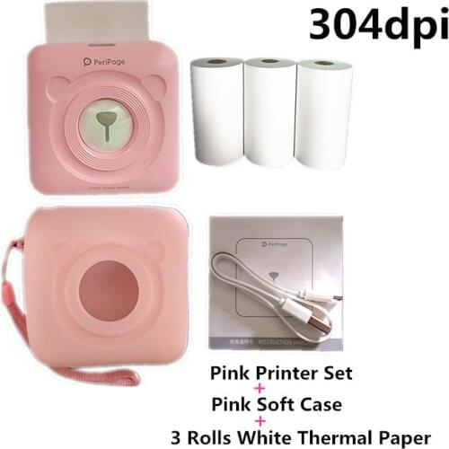 Mini A6 Portable Pocket Thermal Photo Printer Peripage 304dpi Receipt Thermal Notes Printer Paper Impresora Termica Caja Papeles