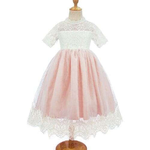 Popodion Flower Girl Dresses Lace Children Dresses Pageant Dresses Dresses for Girls Festive FGD10128