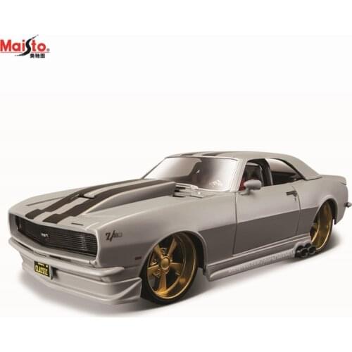 Maisto 1:24 1968 Chevrolet Camaro Z/28 Retro Die casting simulation alloy car model crafts decoration collection toy tools gift