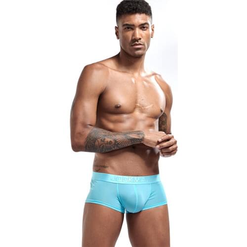 3 Pcs / Lot Ice Silk Boxershorts Men Boxer Shorts Boxer Brand Mens Panties Underwear Male Underpants Man Sexy Breathable Homme
