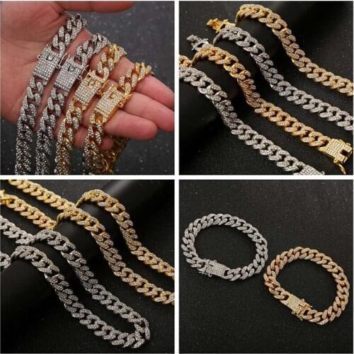 Hip Hop Bling Rapper Men Bracelet Full Rhinestone Pave With Butterfly Cuban Link Chain Bracelet For Mens Jewelry