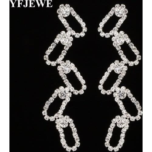 YFJEWE Women New Style Long Crystal Earrings For Wedding Bridal Accessories Gift Luxury Women Jewelry Wholesale E292