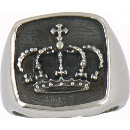 FANSSTEEL Stainless Steel Jewelry queen Crown Ring FSR12W09