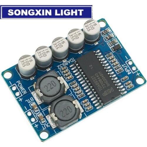 1pcs Digital power amplifier board module 35w mono amplifier module High-power TDA8932 low power consumption