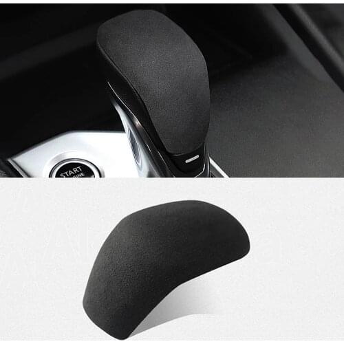 1pcs Alcantara Car Gear Shift Knob Cover Sticker Auto Interior Accessories Decals For Nissan Altima Juke Sentra B18 2019-2021