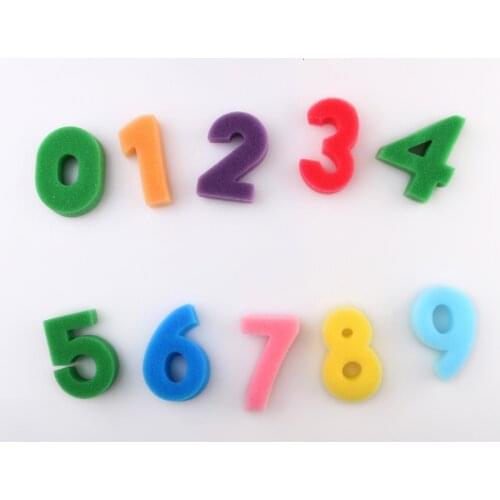 10pcs Number Graffiti Finger Painting DIY Kids Drawing Toys Baby Funny Multicolor Stamps Vintage Crafts Toy Inkpad Scrapbooking