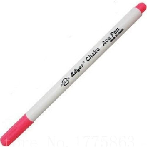 2pcs/lot Water Erasable Bright Pink Fabric Marking Pen AA7214