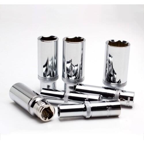 6-24mm 3/8 Inch Long Adapter Set CRV Deep Socket Adapter for Torque Ratchet Socket Wrench Spanner Repair Tool