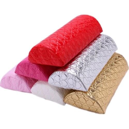 7Colors Hot Selling Hand Arm Rests Semicircle Cushion Pillow Nail Art Design Manicure Care Optional Color Beauty Salon Tool