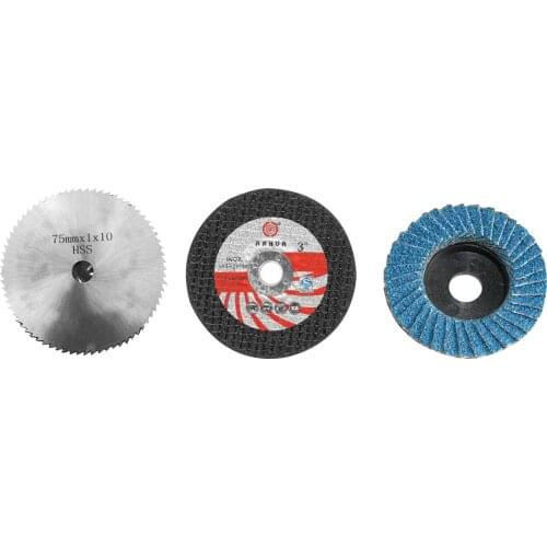 75mm Diameter 10mm Bore Grinding Disc Multifunction Electric Angle Grinder Attachment 3 Optional