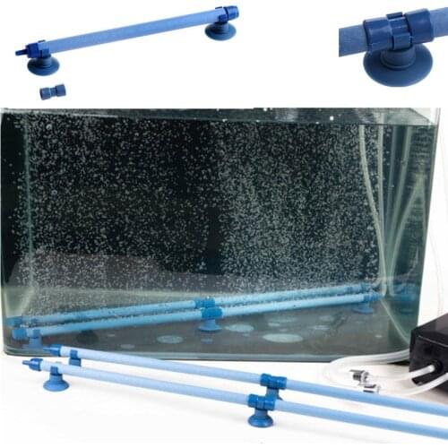 Aquarium Fish Tank Air Curtain Bubble Tube Wall Diffuser Aerator Pump Air Stone Bubble Bar Curtain Wall With Sucker 10"14"18"23