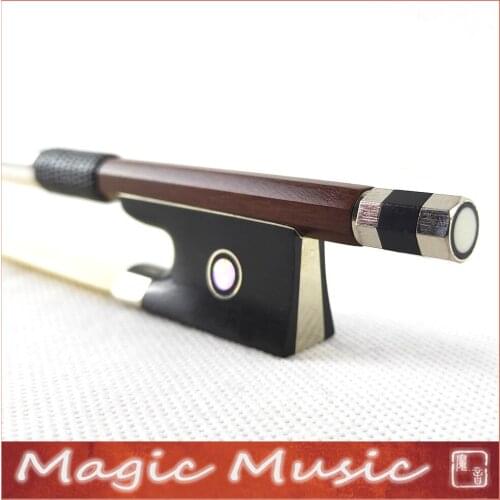 Free Shipping! PERNAMBUCO Violin Bow with Ivory Frogs Size 4/4, Good Balanced & Quick Response