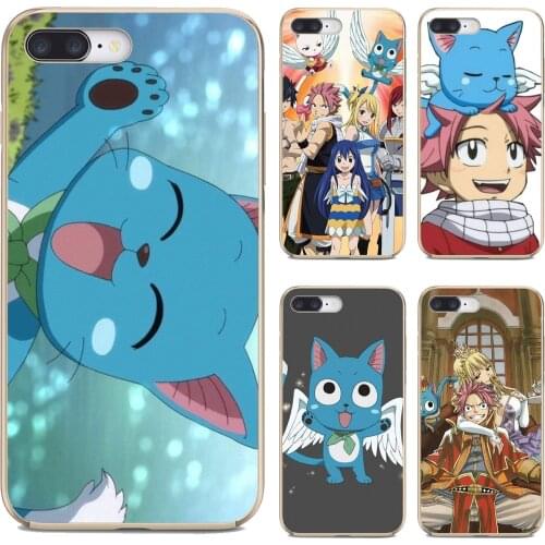 Happy-Natsu-flying-cat-Fairy-Tail-Art For Huawei Mate 20 30 40 7 8 9 10 Lite Pro P Smart 2018 2019 Plus G7 G8 Phone Covers