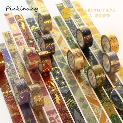 The Arabian Nights Washi Tape Gilding Decorative Adhesive Tape Diy Scrapbooking Sticker Label Craft Masking Tape