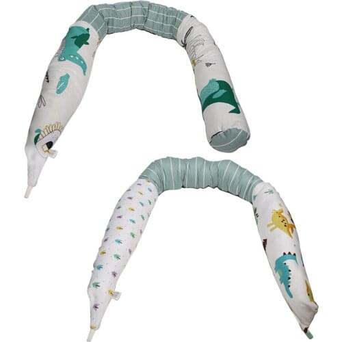 Baby Bed Bumper For Crib Newborn Nodic Thick Soft Crib Protector Cotton Cartoon Cushion Kid Infant Sleep Safe Room Decor