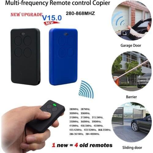 Garage Door Remote Control Duplicator 433mhz Garage Door Opener 280mhz-868mhz Gate Remote Control Rolling Code Include Battery