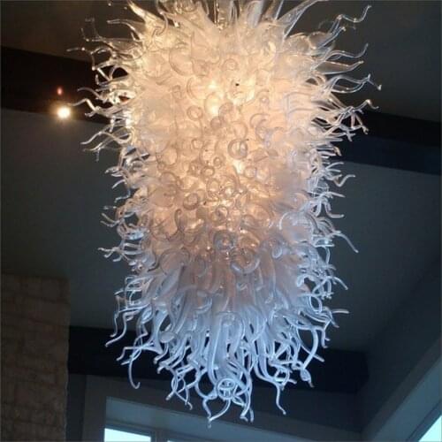 Elegant Tiffany Stained Glass Chandelier Murano Glass Large Chandelier Handmade Blown Glass Chihuly Art Chandelier