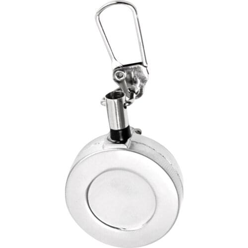 Fly Fishing Tool Stainless Steel Wire Pin Zinger Retractor Key Chain Ring Reel Clip Fishing Accessories