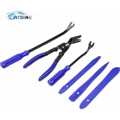 6pcs/lot Car Removal Tools Automobile Nail Puller Radio Audio Panel Door Repairing Clip Trim Removal Pry Repair Tool Plastic