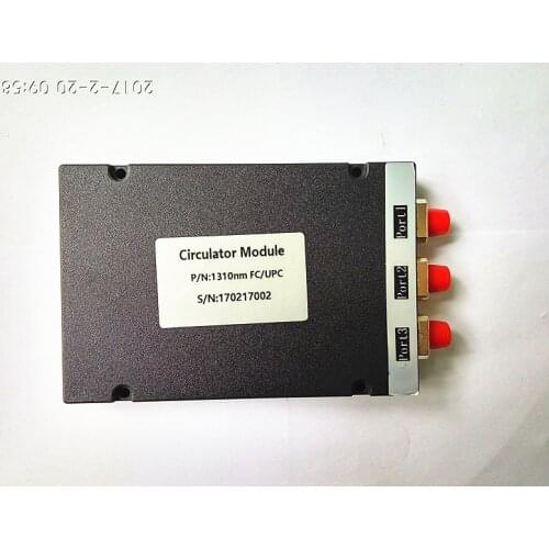 Jyttek ABS Box Three ports 1310nm Fiber Optic Circulator Singlemode 1x2 Optical circulator FC/UPC Grade P