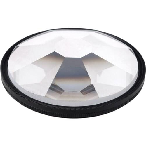 Kaleidoscope Glass Prism, 77mm Kaleidoscope Prism Camera Glass Filter Variable Number of Subjects SLR Photography