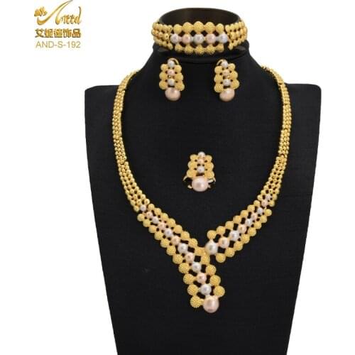 Ethiopia Jewellery Set 24K Dubai Gold Color India Nigeria Luxury Wedding Earrings Bracelet Ring Necklace Jewelry Sets For Women