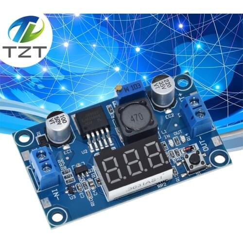 LM2596 LM2596S power module + LED Voltmeter DC-DC adjustable step-down power supply module with digital display