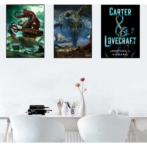 Lovecraft Monster Cthulhu Abstract Canvas Art Print Painting Modern Wall Picture Home Decor Bedroom Decorative Posters