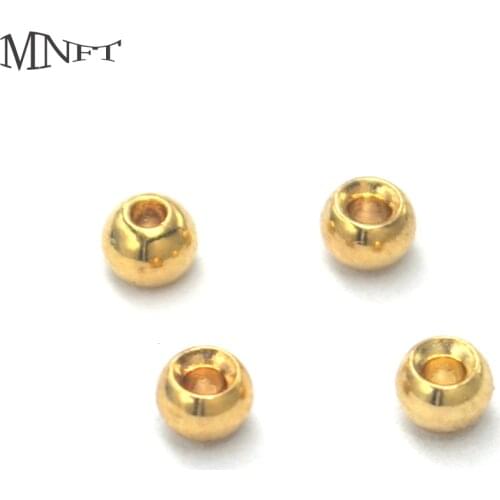 MNFT 100PCS Tungsten Beads Ball Fly Tying DIY Fishing Lure Nymph Head Weight Fast Sinking