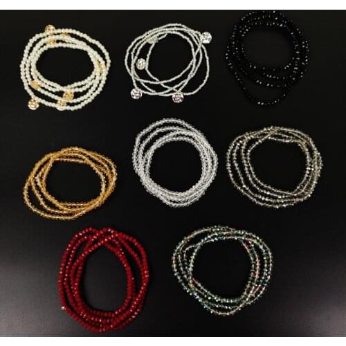 Fashion Bohemian Crystal Waist Beads Chain Creative Beads Decor Waist Jewelry Belly Chain for Women Girls Jewelry Accessories
