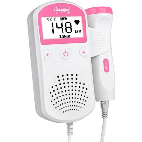Fetal heart rate monitoring for home pregnant women without radiation Doppler monitoring of fetal baby fetal movement