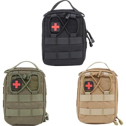 Nylon First Aid Bag Tactical Molle Medical Pouch Emergency EDC Rip-Away Survival Utility Car First Aid Bag