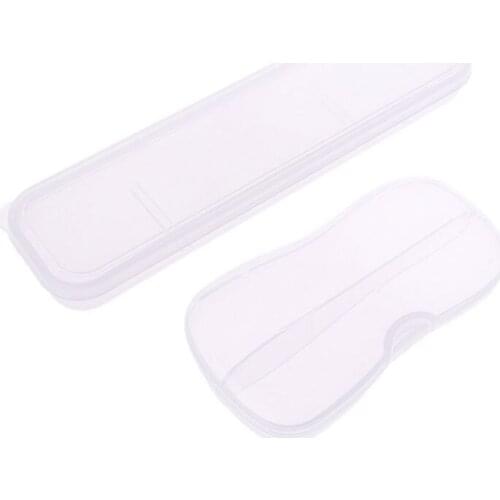 Portable Transparent Plastic Tableware Case Spoon Fork Storage Box Cutlery Organizer Travel