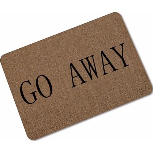 Drop Shipping Custom Go Away Mat Bathroom Carpet Living Room Bedroom Rug Floor Mats Table Mats Non-Slip Kitchen Doormats