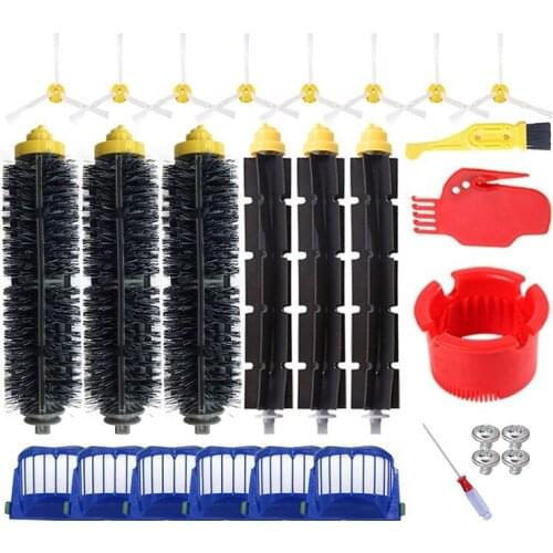 28PCS Brush Filter for IRobot Roomba 600 610 620 625 630 650 660 680 690 Series Robot Vacuum Cleaner Spare Parts