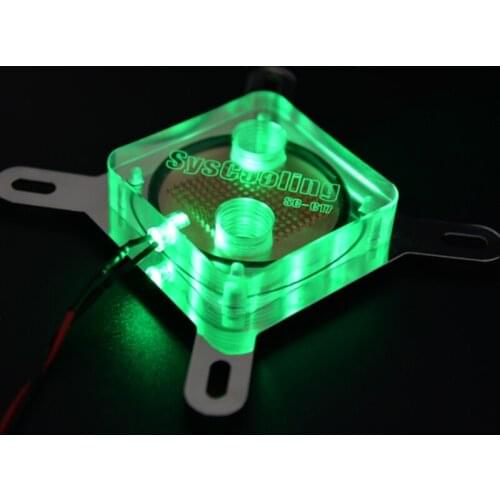 SYSCOOLING CPU Water Cooling Block C17 Computer Cooling Acrylic Water Cooler Intel and AMD all platform universal