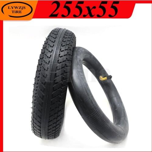 10 Inch 255x55 Inner and Outer Tyre 255*55 Pneumatic Tire for Childrens Tricycle, Baby Carriage Accessories