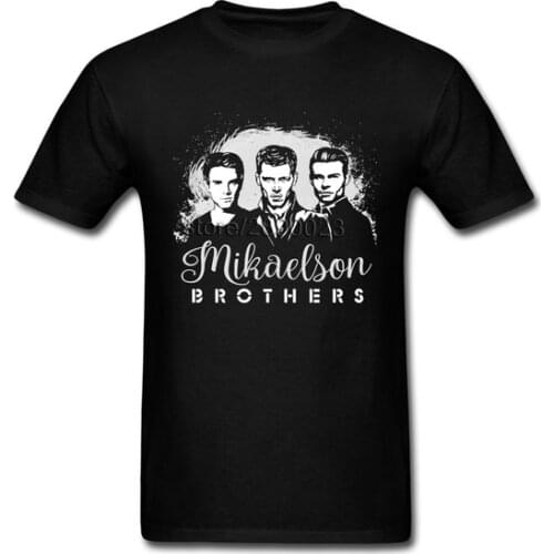 Funny The Originals The Vampire Diaries Tees Shirt Mens Short Sleeve Cotton Custom O-neck T-shirt Streetwear T Shirt