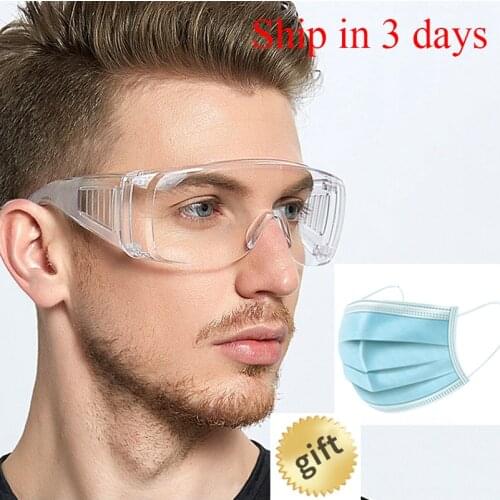 Outdoor Goggles Anti Fog for Work Anti-splash Safety Glasses with Clear Lens Protective Google for Lab Eye Protector 0009